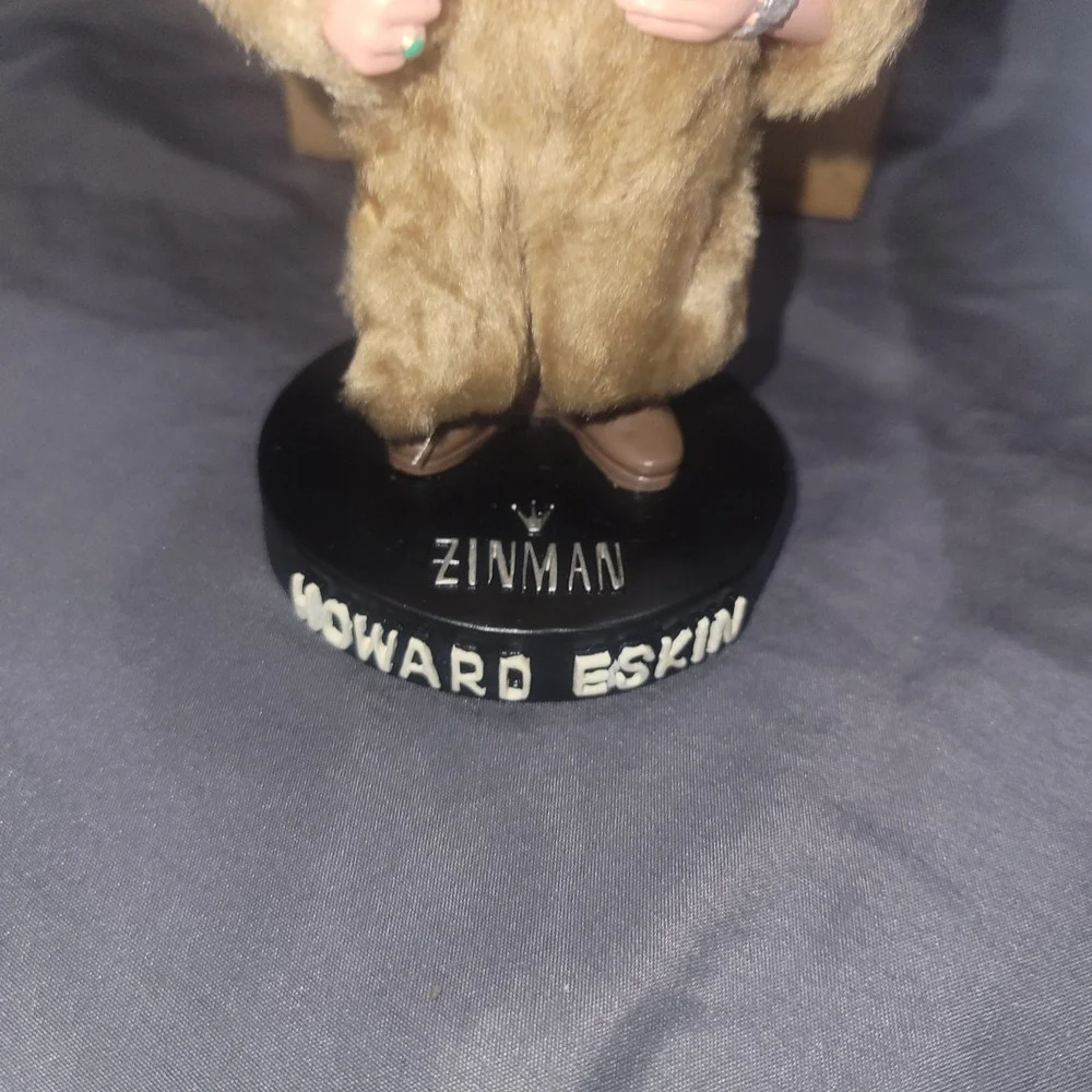 Howard Eskin Bobblehead Autograph Diamond + Mink Fur 94 WIP Philadelphia Eagles
